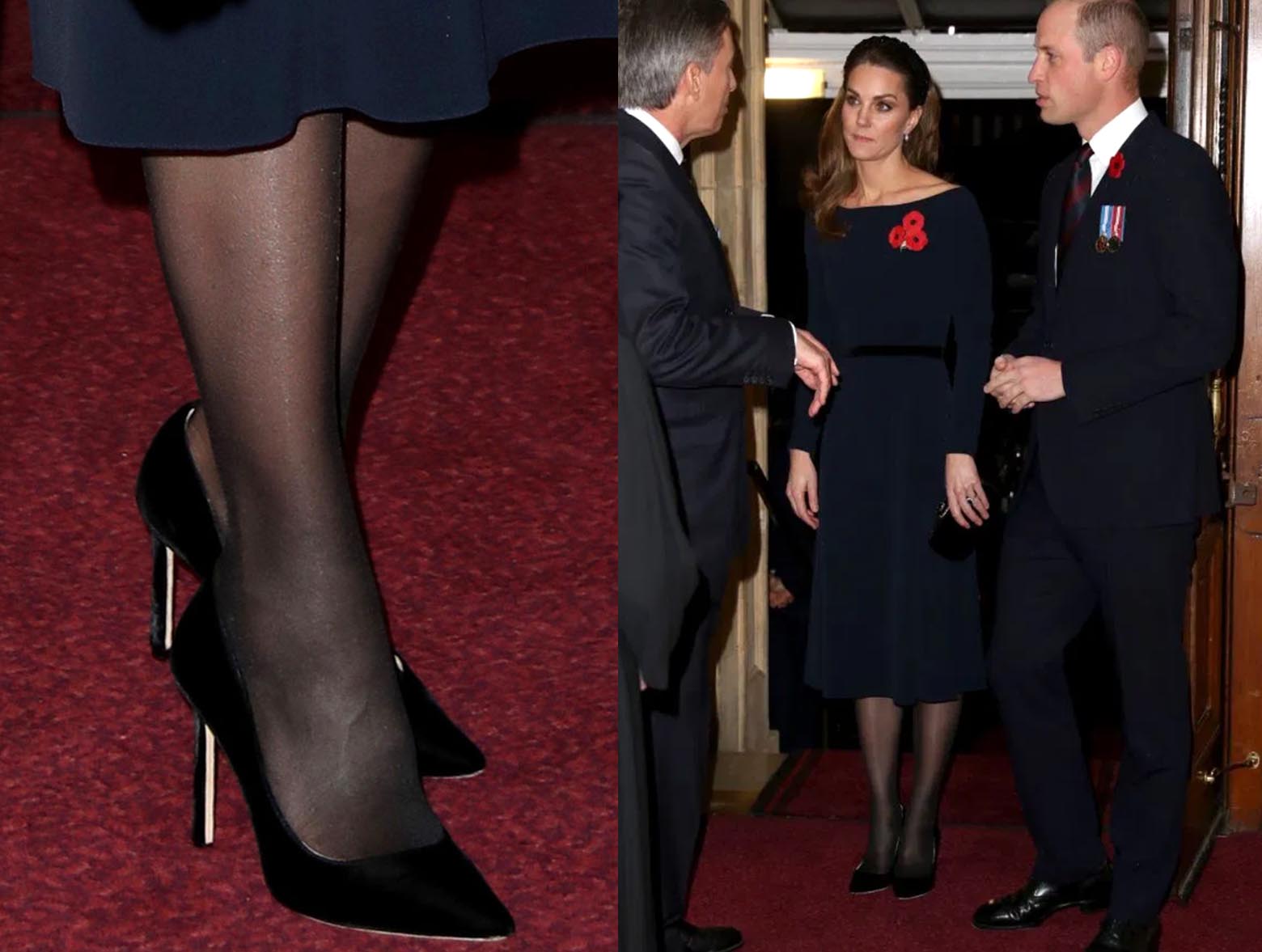 Kate Middleton festival of rememberance STOCKINGS COLLECTOR